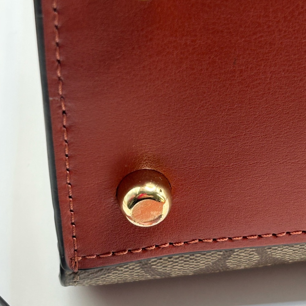 Coach Carryall Color Block Satchel - Picture 5 of 15